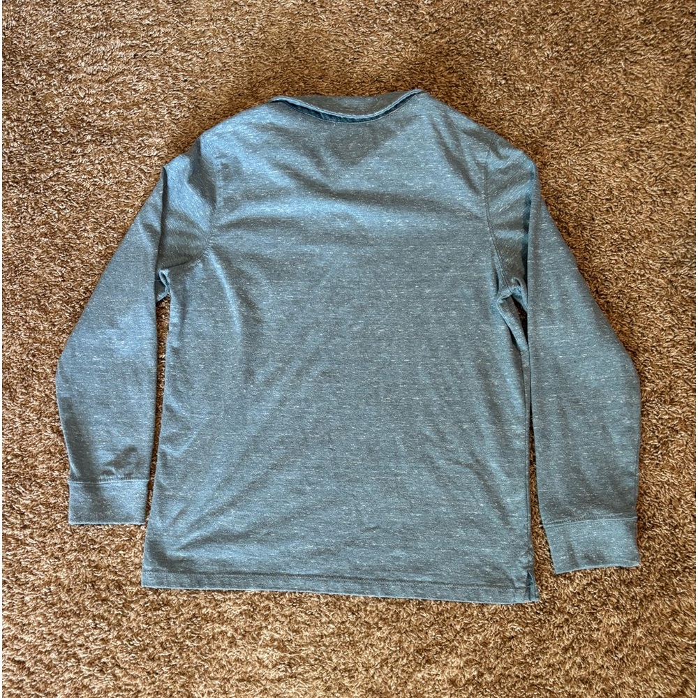 Boy’s Cat and Jack Long Sleeve Polo in Blue Size L (10-12) - Picture 2 of 3